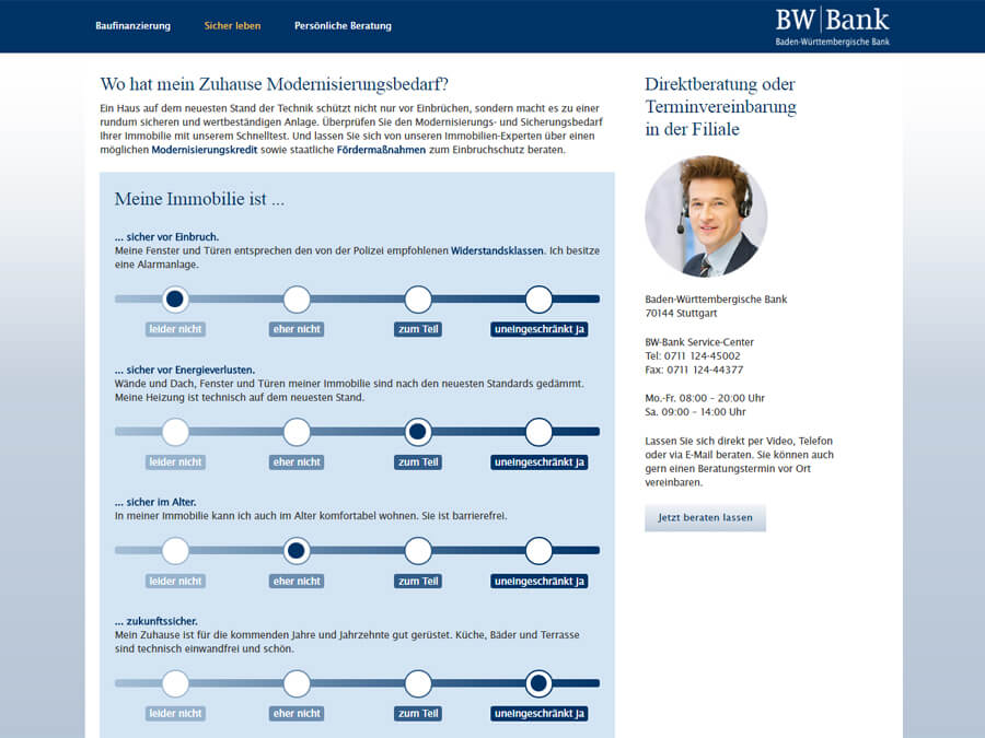 BW-Bank: Schnelltest mit anschließender automatisierter PDF-Generierung